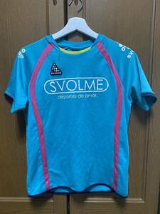 SVOLME プラクティスシャツ 160 S～M ターコイズブルー マルチカラー スボルメ 半袖 プラシャツ サッカー フットサル Tシャツ スポーツ