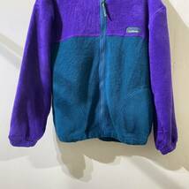 vintage us LLBean fleece jacket USA製 アメリカ古着 ビンテージ エルエルビーン フリース フリースパーカー ジャケット 90s 80s_画像6