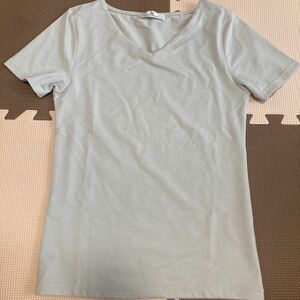 新品　MS 半袖シャツ Ｖネック グレー レディース スーツシャツ 伸縮性あり