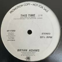 美盤!!◆ Bryan Adams - This Time ◆12inch US盤promo ベストヒットUSA系_画像1