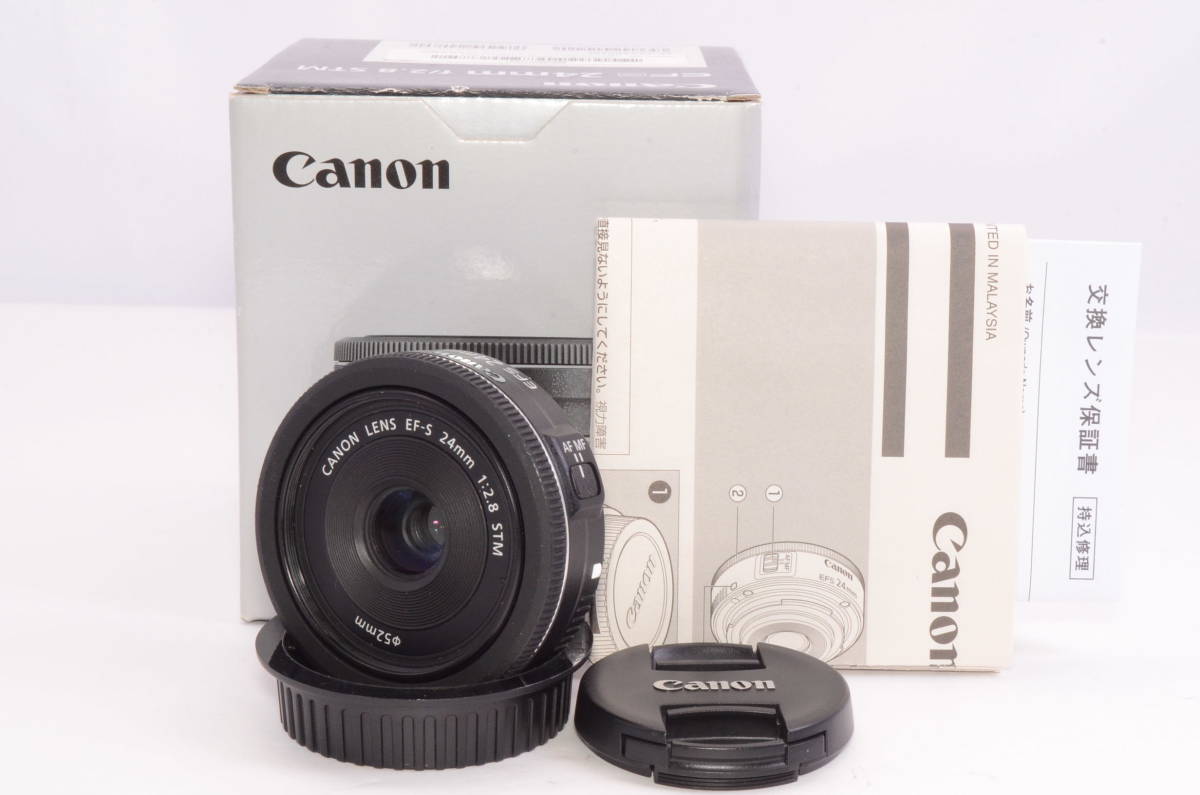 美品☆元箱付き】Canon EF-S 24mm F2.8 STM 単焦点レンズ| JChere雅虎 