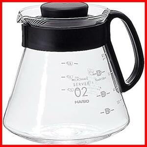 ★セール★★600ml_単品★ ブラック 2-5杯用 日本製 V60レンジサーバー XVD-60B HARIO(ハリオ) ブラック