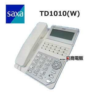 【中古】 TD1010(W) サクサ/saxa PLATIAIII PT3000 18ボタン標準電話機 【ビジネスホン 業務用 電話機 本体】