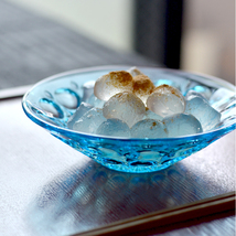 スカイ 空色 かき氷 食器 ガラスボウル フルーツ アイス おしゃれ 可愛い おうちカフェ おもてなし 庄内クラフト 日本製_画像3