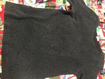 黒☆花模様☆半袖Ｔシャツ☆Ｍ☆ＵＳＥＤ_画像1