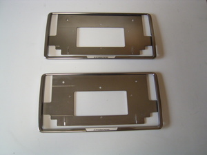 R50821-3 Mitsubishi number plate frame ABS resin little gray go in .. color ...