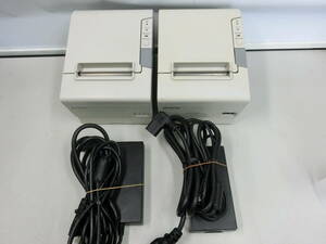 ▲▽EPSON/エプソン サーマルプリンタ TM-T88V M244A (LAN) 2台セット4△▼