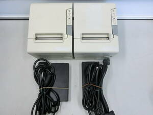 ▲▽EPSON/エプソン サーマルプリンタ TM-T88V M244A (LAN) 2台セット14△▼