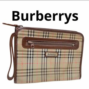 セカンドバッグ Burberrys セカンドバッグ ノバチェック シャドーホースバーバリーズ ヴィンテージ レトロ