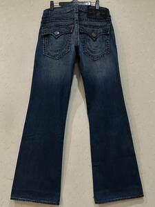 ※TRUE RELIGION トゥルーレリジョン BILLY SUPERT デニムパンツ 濃いめインディゴ 米国製 30 　　　 BJBC.H