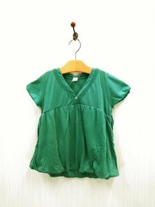 ap6174 0 free shipping new goods LUI JANNE Louis Jean n Kids smock size 130cm green V neck race lustre French sleeve spring summer easy 
