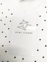 ap6694 ○送料無料 新品 ever closet エバークローゼット キッズ ワンピース サイズ110 白 ドット柄 水玉 長袖 シャツテール 伸縮性 綿100%_画像10