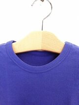 in0279 ○送料無料 新品 AMPERSAND アンパサンド キッズ 長袖 Tシャツ 110~120cm ロイヤル ブルー 丸首 リブ インナー 綿100% 肌着 下着_画像3