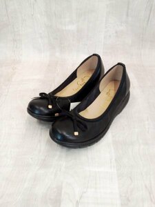 sh1100 * free shipping new goods feel luckfi-ru rack ballet shoes 23.0cm black made in Japan simple light ribbon light soft shoes 