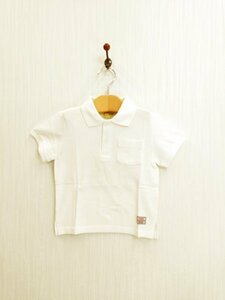 ap1715-4 0 free shipping new goods Kids polo-shirt with short sleeves size 110cm eggshell white simple standard man and woman use stretch casual 