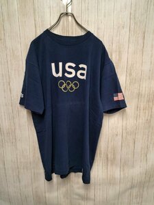 【US輸入古着】ソルトレイクオリンピック（USA）記念Tシャツ　Lサイズ　UST0046