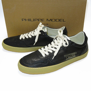 PHILIPPE MODEL LVLU WW26 LAKERS レザースニーカー 40 新品 ヴィンテージ VINTAGE SNEAKER