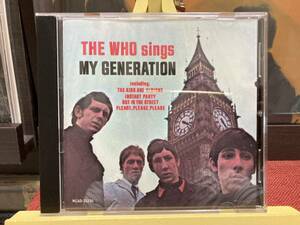 【CD】WHO ☆ The Who Sings My Generation 88年 US MCA Records 輸入盤 リイシュー モッズ 名盤 65年作 デフジャケ US仕様版 良品