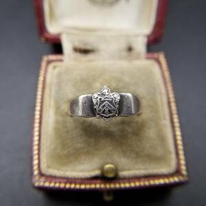 sig сеть дом .925 серебряный Vintage кольцо серебряный кольцо 2g Family Crest/Class ring Style мужской Classic R8-E
