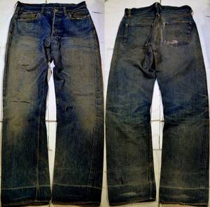 v590/LEVIS501XX革パッチ～ギャラ入り ゴールデンサイズ 色落ちスペシャル！ 