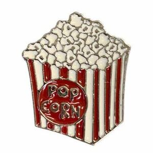 POPCORN ポップコーン ピンズ / ピンバッジ ジャンクフード LAPEL PIN アメリカン雑貨 ファーストフード POP かわいい ブローチ オシャレ