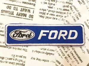 ワッペン / ford フォード BL 長方形 #224 刺繍 ハンドメイド アメリカン雑貨 手芸 裁縫 飾り 素材 かざり オシャレ ししゅう アイロン