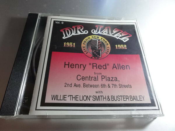 DR JAZZ HENRY RED ALLEN FWITH WILLIE THE LION SMITH & BUATER BAILYROM ヘンリー・アレン・レッド CENTRAL PLAZA NO9 