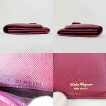 s622 フェラガモ 長財布 ヴァラリボン ピンク Ferragamo_画像10