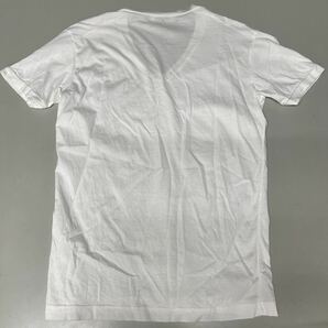 ディースクエアード DSQUARED2 半袖 Tシャツ Vネック 白 ホワイト Sサイズ メンズ イタリア製 MADE IN ITALYの画像4