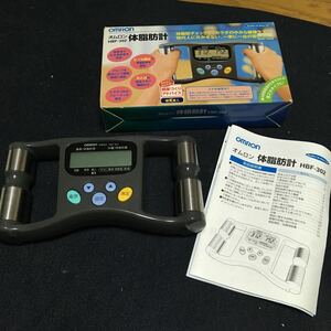 OMRON Omron handy body fat meter HBF-302 health appliances consumer electronics present condition goods box opinion attaching 