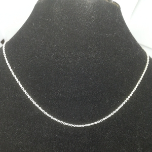 スターリングシルバー925銀チェーンネックレス 周囲40cm 新品未使用約3g 格安 ペンダントヘッド sterling Silver chain necklace sale