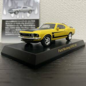 京商 1/64 Ford Mustang BOSS 302 Yellow/フォード マスタング ボス302 黄 イエロー