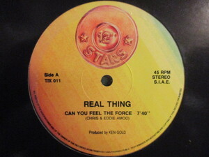 ★ Real Thing ： Can You Feel The Force 12'' ☆ c/w Young & Company - Like What You're Doin' To Me (( 落札5点で送料当方負担