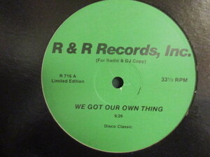 ★ C.J. & Co / Lorraine Johnson ： We Got Our Own Thing / The More I Get, The More I Want 12'' ☆ (( 落札5点で送料当方負担