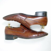 英国製　12表記　30cm相当　Barker バーカー　スリッポン　ローファー　革靴　レザーシューズ　ブラウン　イングランド製　高級靴/U8942_画像5