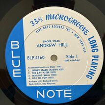 【LP】アンドリュー・ヒル / ANDREW HILL / スモークスタック / SMOKE STACK / US盤 / BLUE NOTE BLP 4160 VAN GELDER MONO_画像4