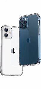 b-80 ONES iPhone 12Pro/12 ケース HD全透明 米軍MIL規格 超耐衝撃 『 360°エアバッグ、半密閉音室』