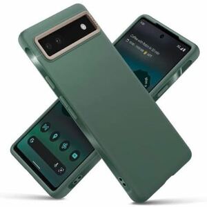 b-355【CYRILL】 by Spigen Google Pixel 6a ケース TPU ソフトケース ストラップホール付き 高弾性 耐久性 軽量 耐衝撃 ミドリ