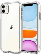 b-208 iPhone11 ケース (2019 モデル、6.1インチ専用) 黄ばみなし 衝撃吸収 バンパーカバー 傷つけ防止 クリアバック (クリア)_画像1