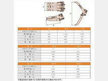 アタッチメント(建設機械) ユタニ工業 機械式フォーク フォーククラブ「つかむっち」　TM-70　3点式　6t_画像3