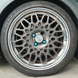 『psi』 BMW ミニ ABA-MF16S R56 クーパーS WORK Seeker CX 17 × 7J +38 4穴 アルミホイール4本セット H19年式の画像1