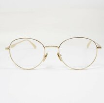 レターパックOK GUCCI グッチ GG03370 ゴールドフレーム メガネ 度入り クロス・ケース付 [56819]_画像2