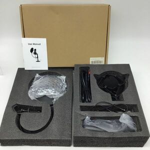 美品 コンデンサーマイク maono U-A03T USBマイクキット 動作未確認/PC/iPhone/iPad/ゲーム実況/単一指向性/パソコン