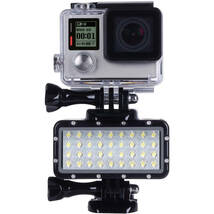 【送料無料】 GoPro対応 36 LED 調光対応 45m 防水 アクションカメラライト_画像1