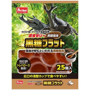 Petami 黒糖フラット昆虫ゼリー　25個入　10袋セット 送料無料