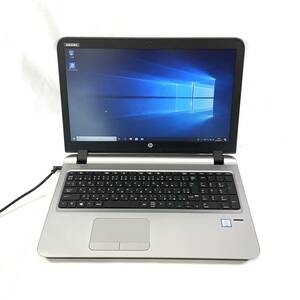 K5081771 HP ProBook 450 G3 パソコン 1点（i3-6100U/4GB/256GB)【通電OK、AC付き 】