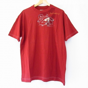 #snc カールヘルム KarlHelmut Tシャツ L 赤 タグ付き 新品同様 日本製 メンズ [830885]