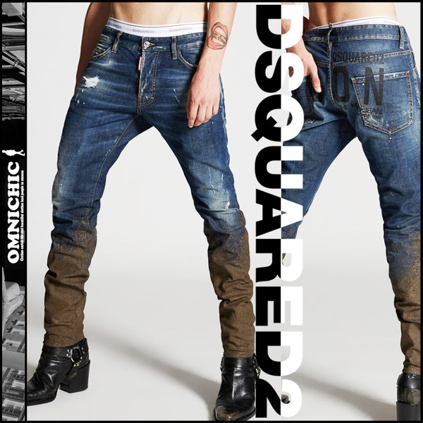 ■激レアアーカイブ20-21AW新品103,400円【DSQUARED2】二度と手に入らない/ICON MUD SPLASH COOL GUYストレッチデニム48ディースクエアード