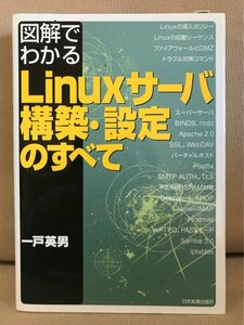 ■ 図解でわかる Linuxサーバ 構築・設定のすべて ■　一戸英男　日本実業出版社　送料195円　ネットワーク構築 サーバ セキュリティ設定