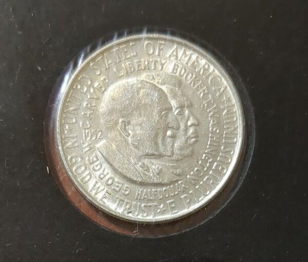 (1952年)アメリカ カーバーとワシントン記念ハーフダラー銀貨